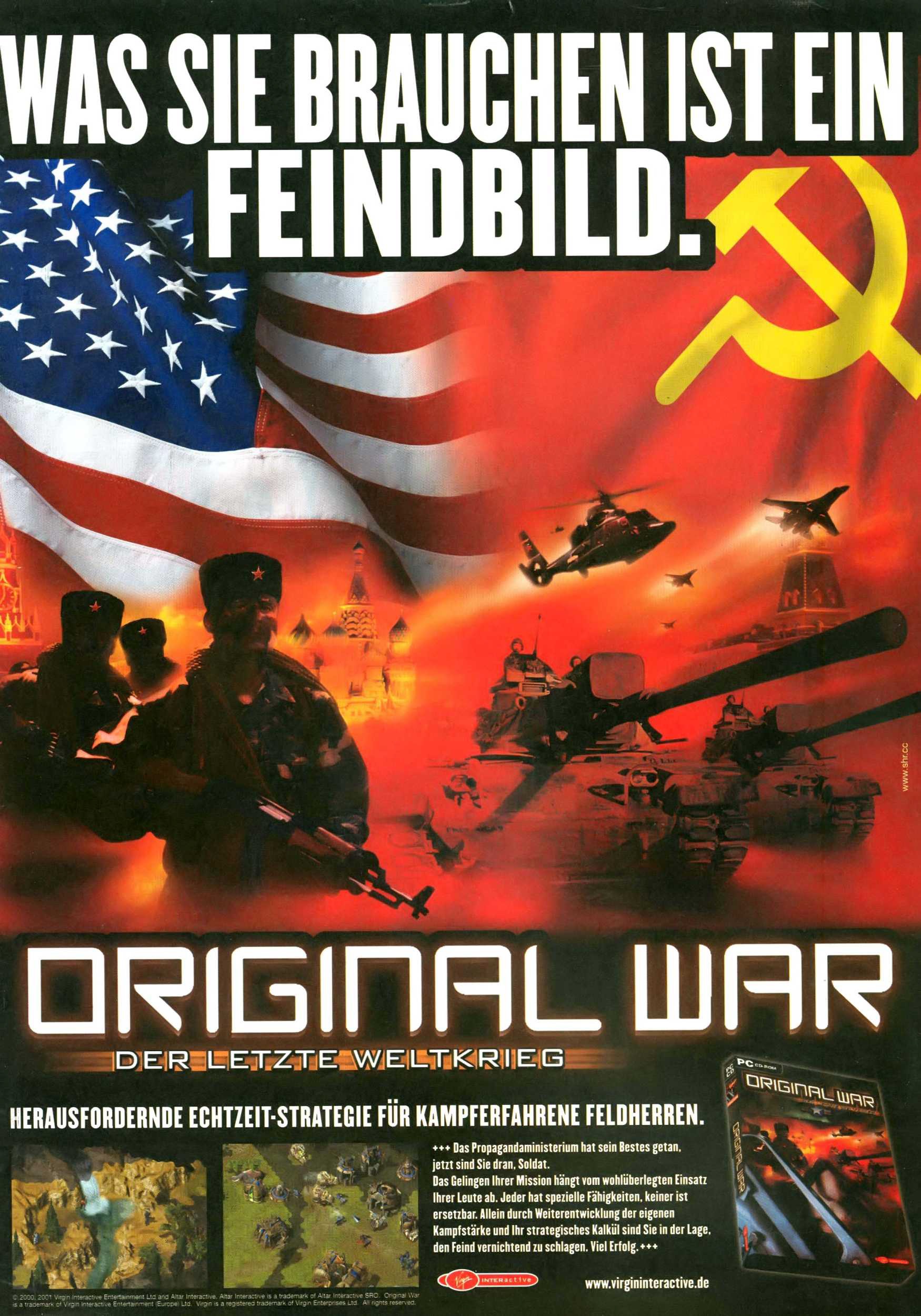 DE Original War Advertisement PC Games Germany