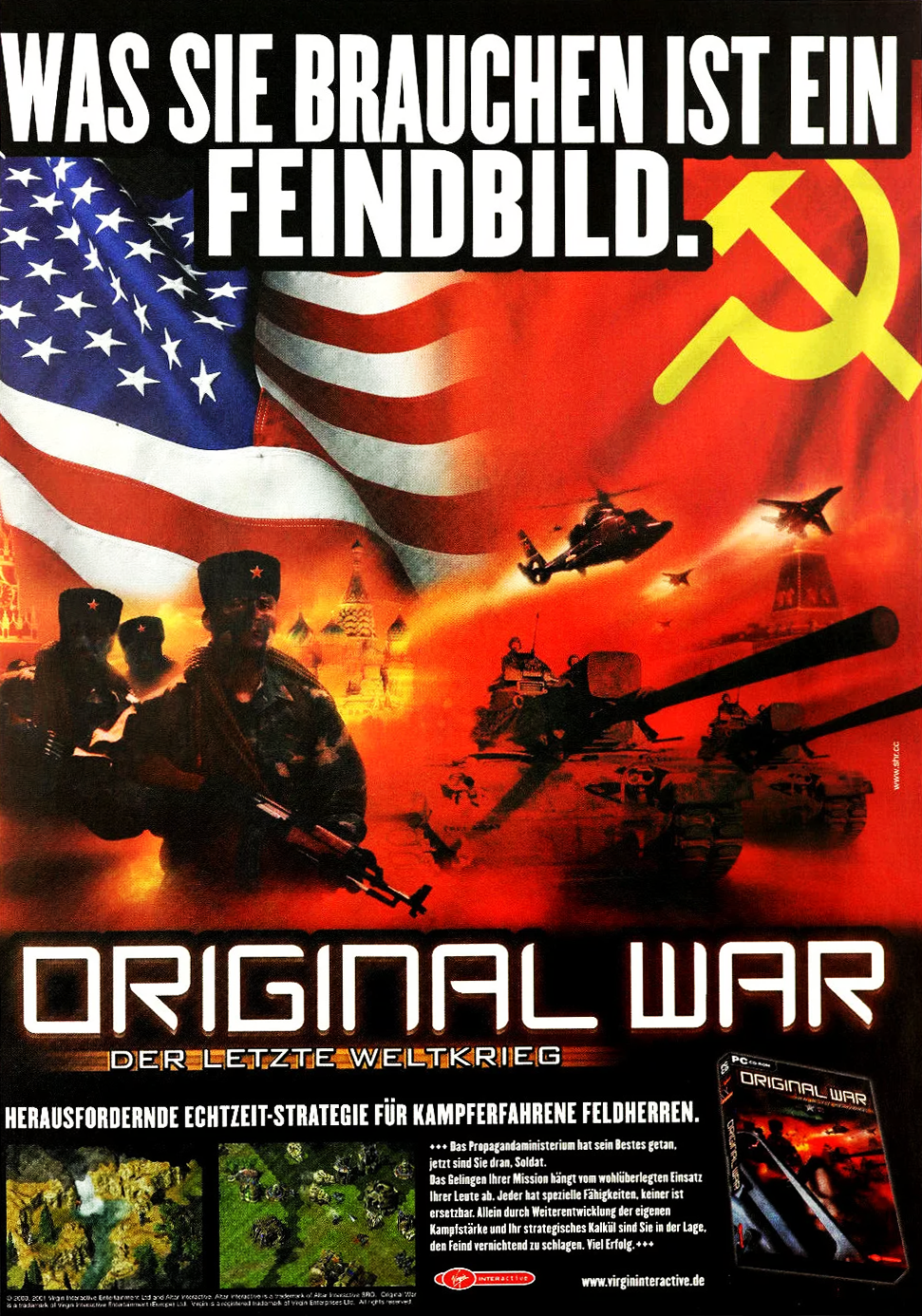 DE Original War magazine Advertisement PC Games Germany 06/2001