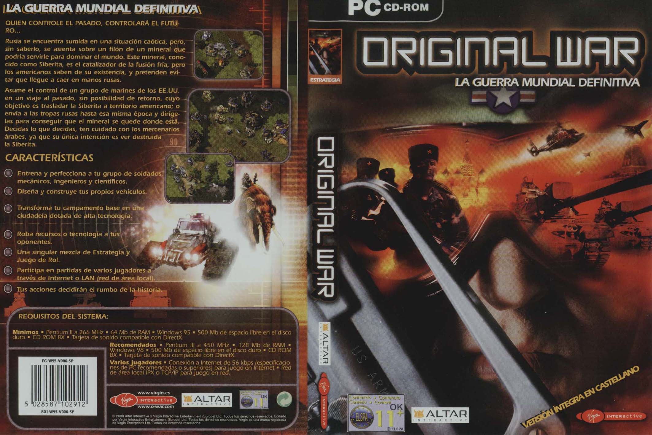 SP Original War la guerra mundial definitiva dvd