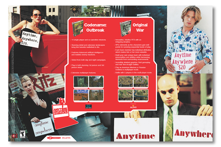 US Anytime Anywhere Virgin Interactive advertisement